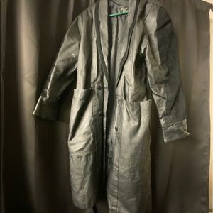 Marco Morani leather trench coat.